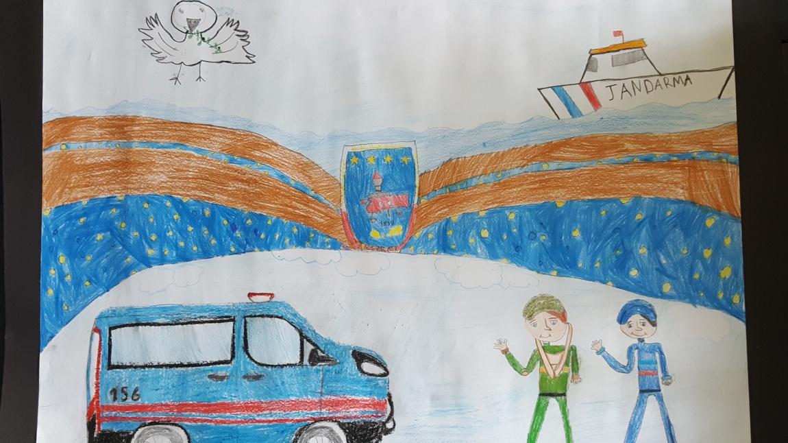 23 Nisan'da Çocuk Gözüyle Jandarma Resim Yarışması Eserimiz
