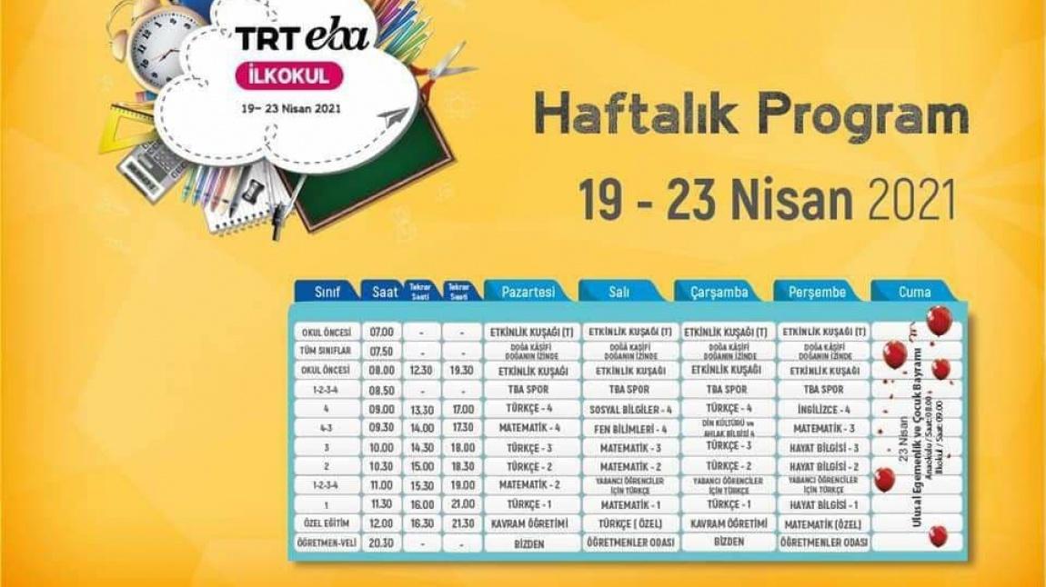 19-23 NİSAN TRT EBA TV İLKOKUL